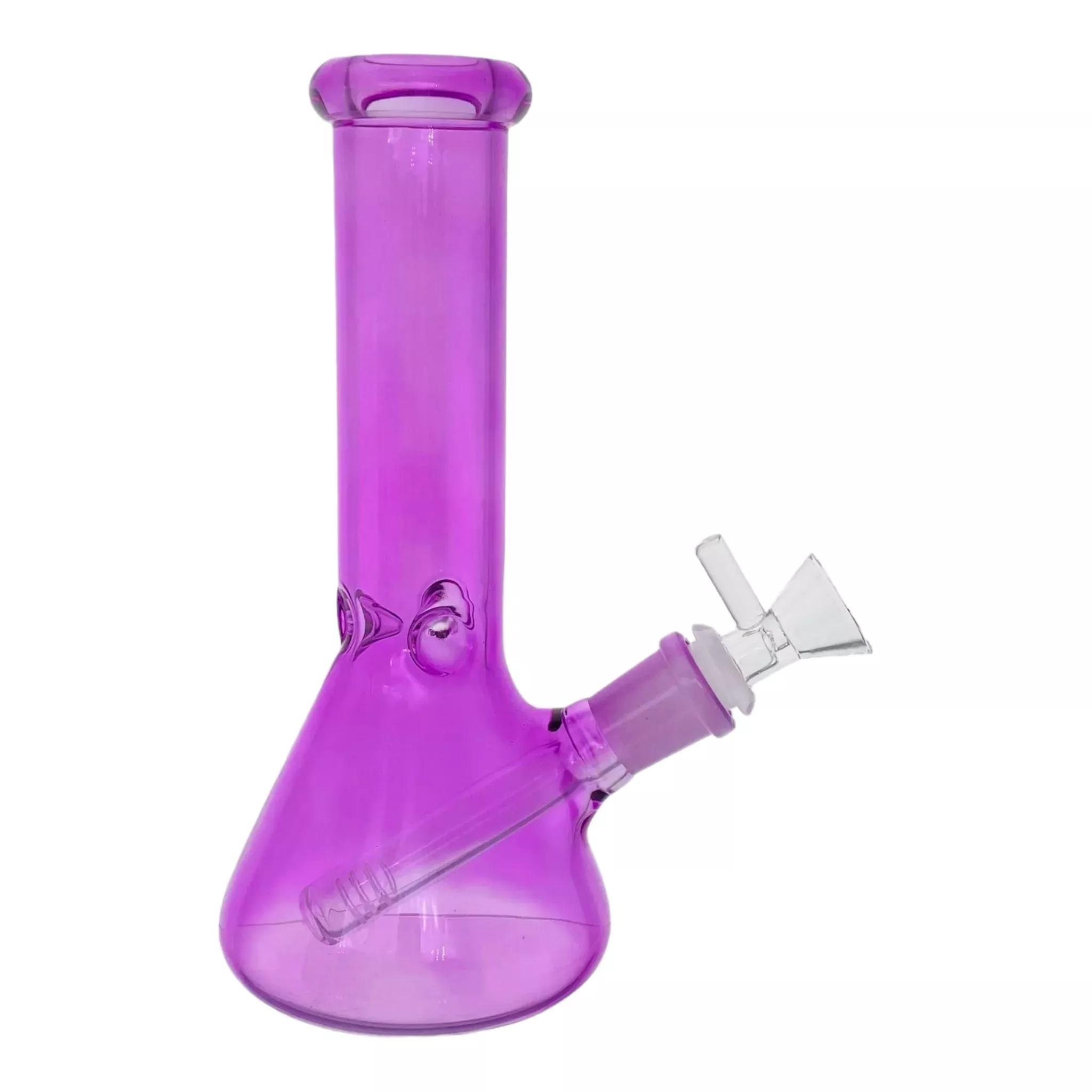 8 Inch Lavender Purple Small Beaker Glass Bong