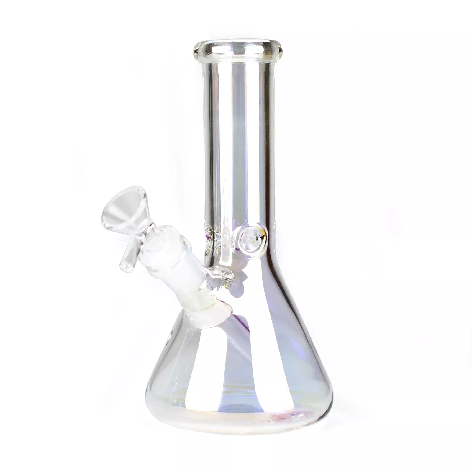 8" Thick Electroplate Beaker Bong