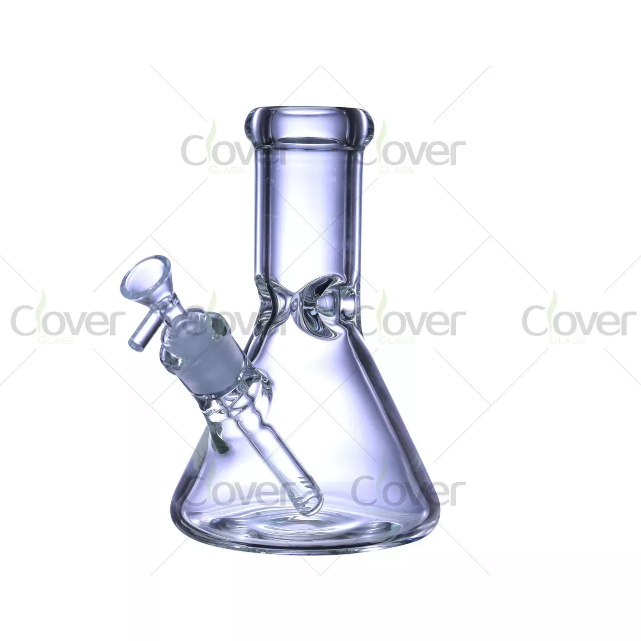 8″ Ultra Thick Beaker Base Glass Water Pipe | 9mm Heavy Glass | 14mm Female | Clover Glass