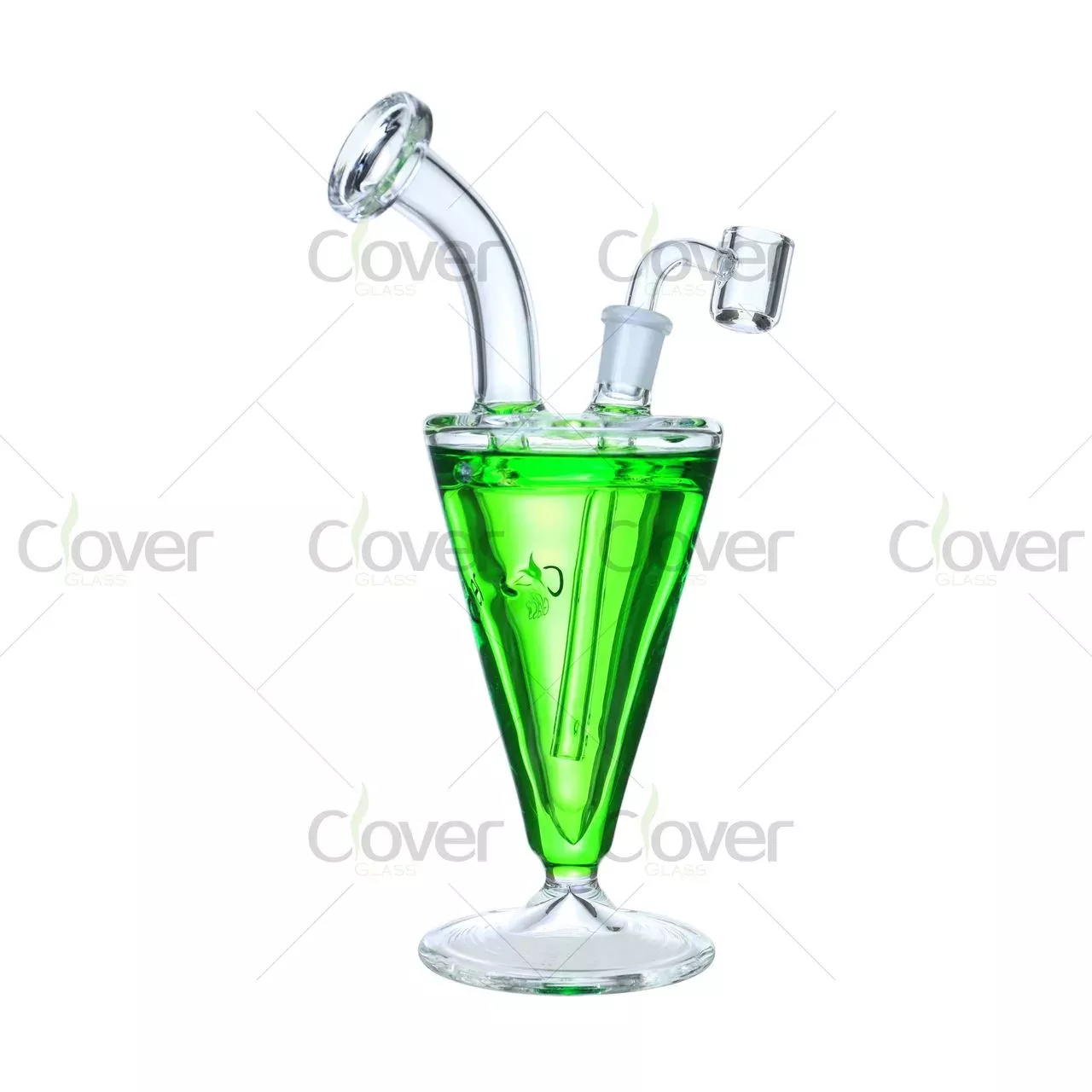 9.4″ Glycerin Freezable Dab Rig – Ice Cup Shape with 5mm Thick Glass | 14mm Joint