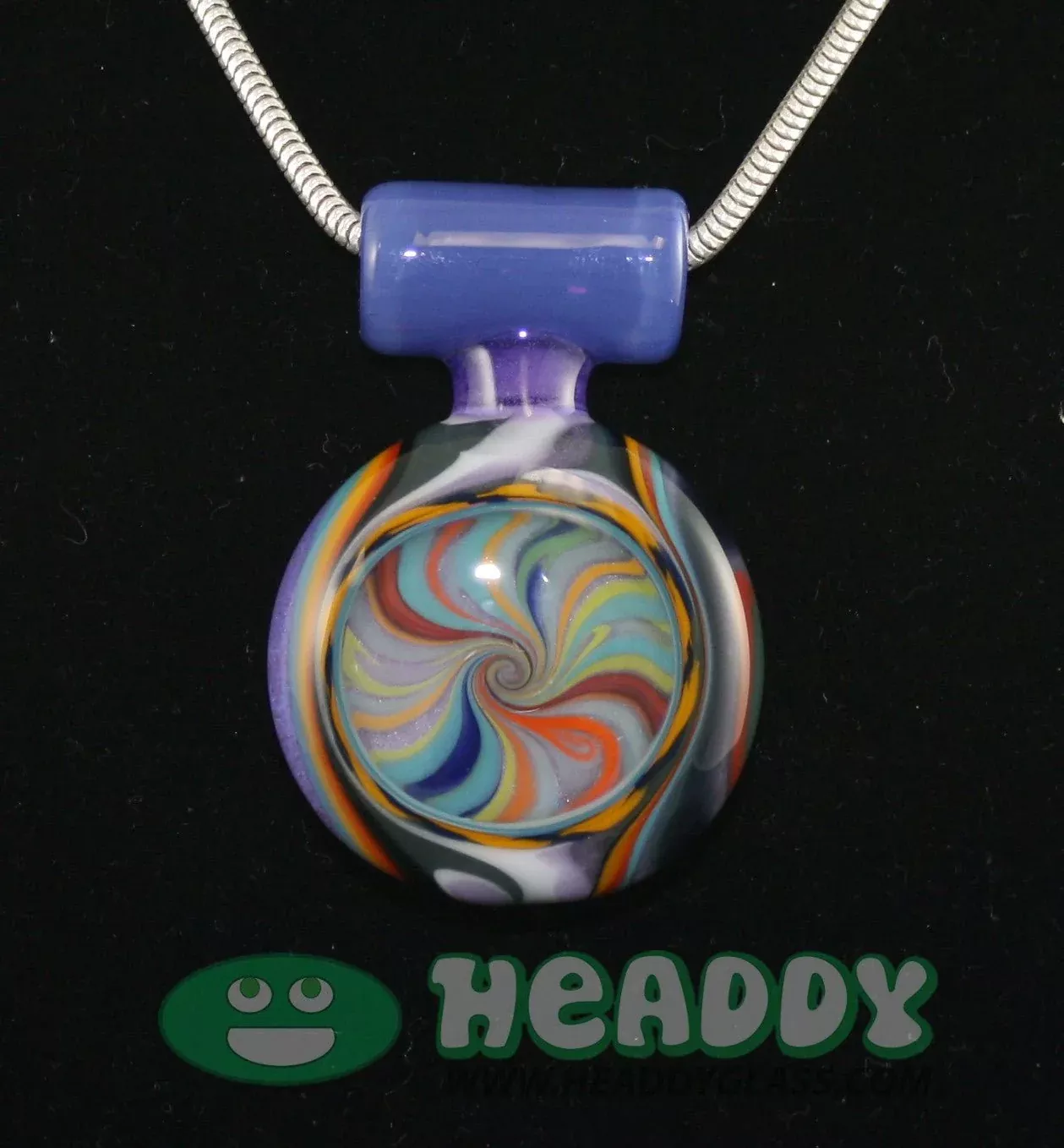AAA Glass Coogi Pendant #1 - Colorful Glass Art Pendant