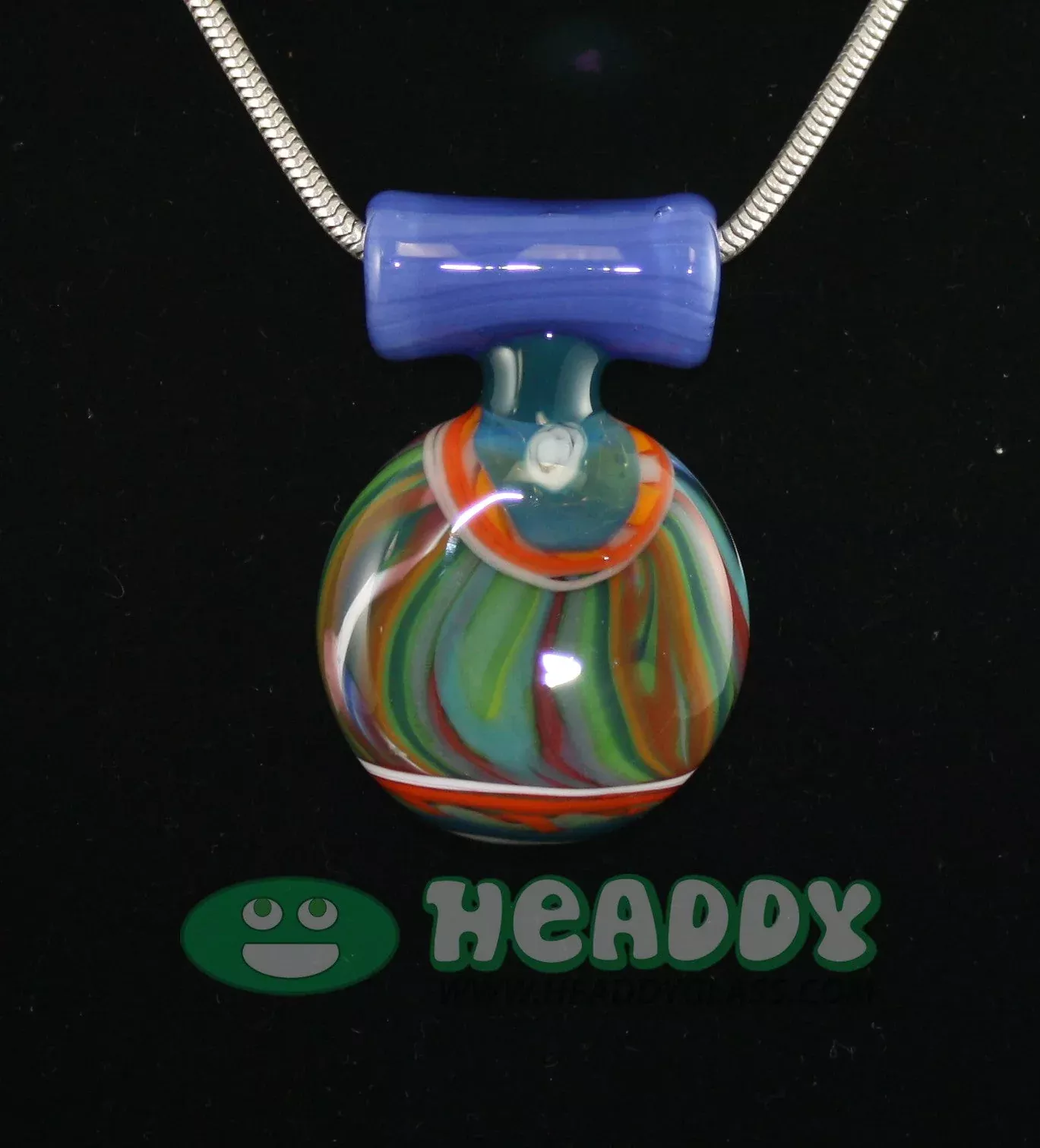 AAA Glass Coogi Pendant #2 - Colorful Glass Art Pendant