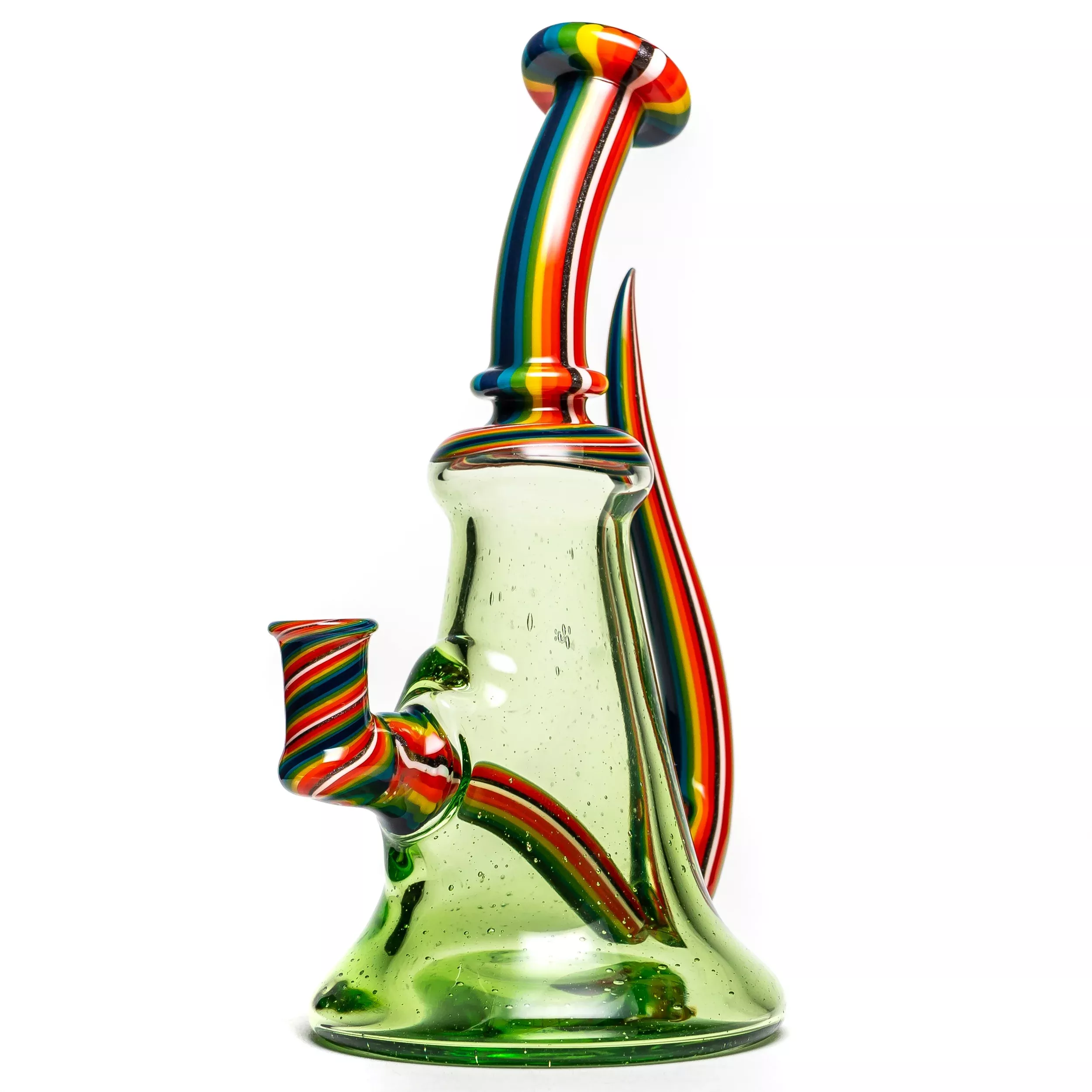 Aaron Vigil - Horn Fat Bottom - Portland Green w / Rainbow Linework