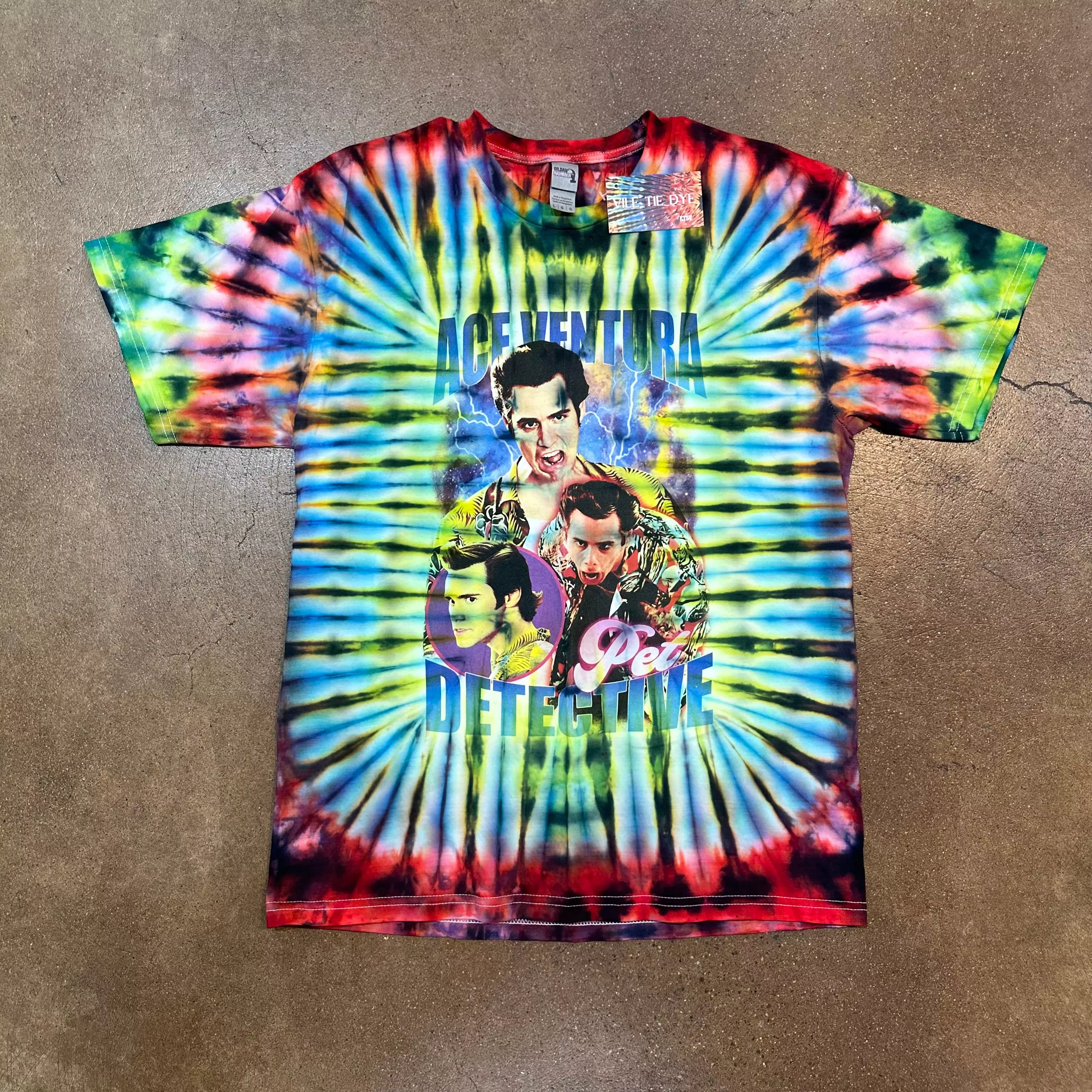 "Ace Ventura Pet Detective" Tie Dye by Vile Tie Dyes