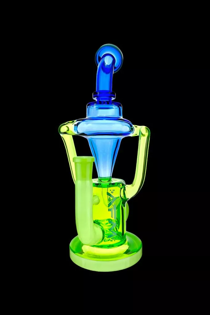 AFM Glass Palermo Double Glass Recycler Bong