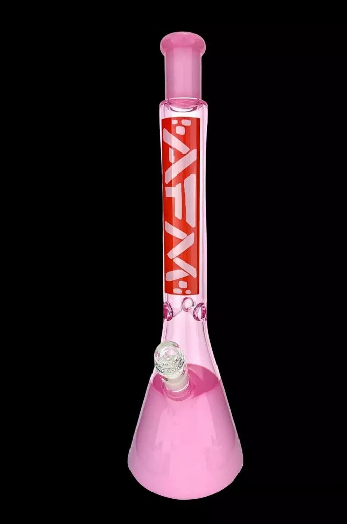 AFM Glass Red Label Quasar Color Glass Beaker Bong