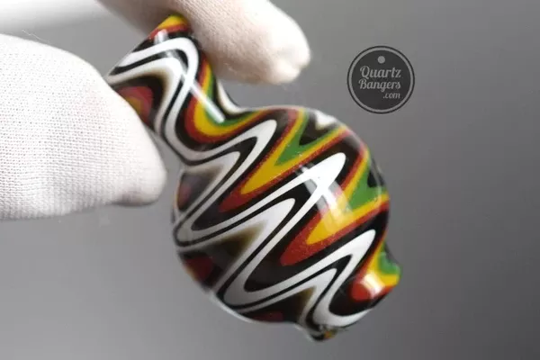 AFM Glass - Wig Wag Terp Spinner Bubble Carb Cap w/ 2 Terp Peals | Asst. Colors