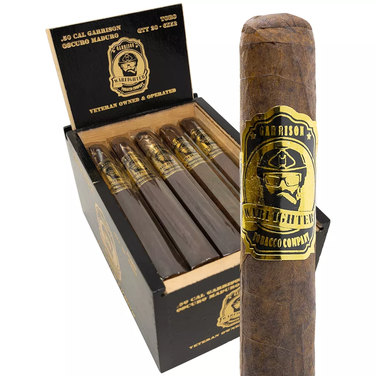 Aged Garrison Oscuro Maduro Lancero 7x38