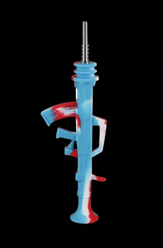 AK47 Silicone Dab Straw Collector with Titanium Tip
