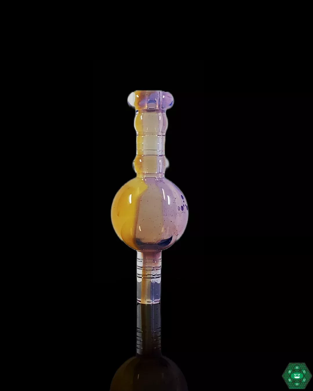 Alex Inwood 30mm Bubble Caps - Artistic Glass Carb Caps for Enhanced Vapor