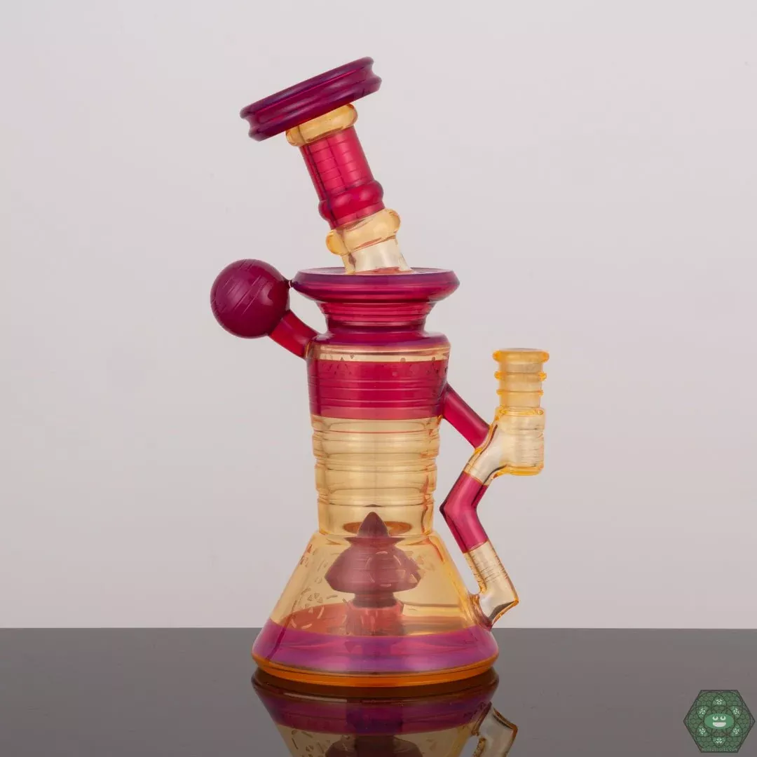 Alex Inwood Glass Mini Tube – Compact 10mm Rig with Distinctive Accents