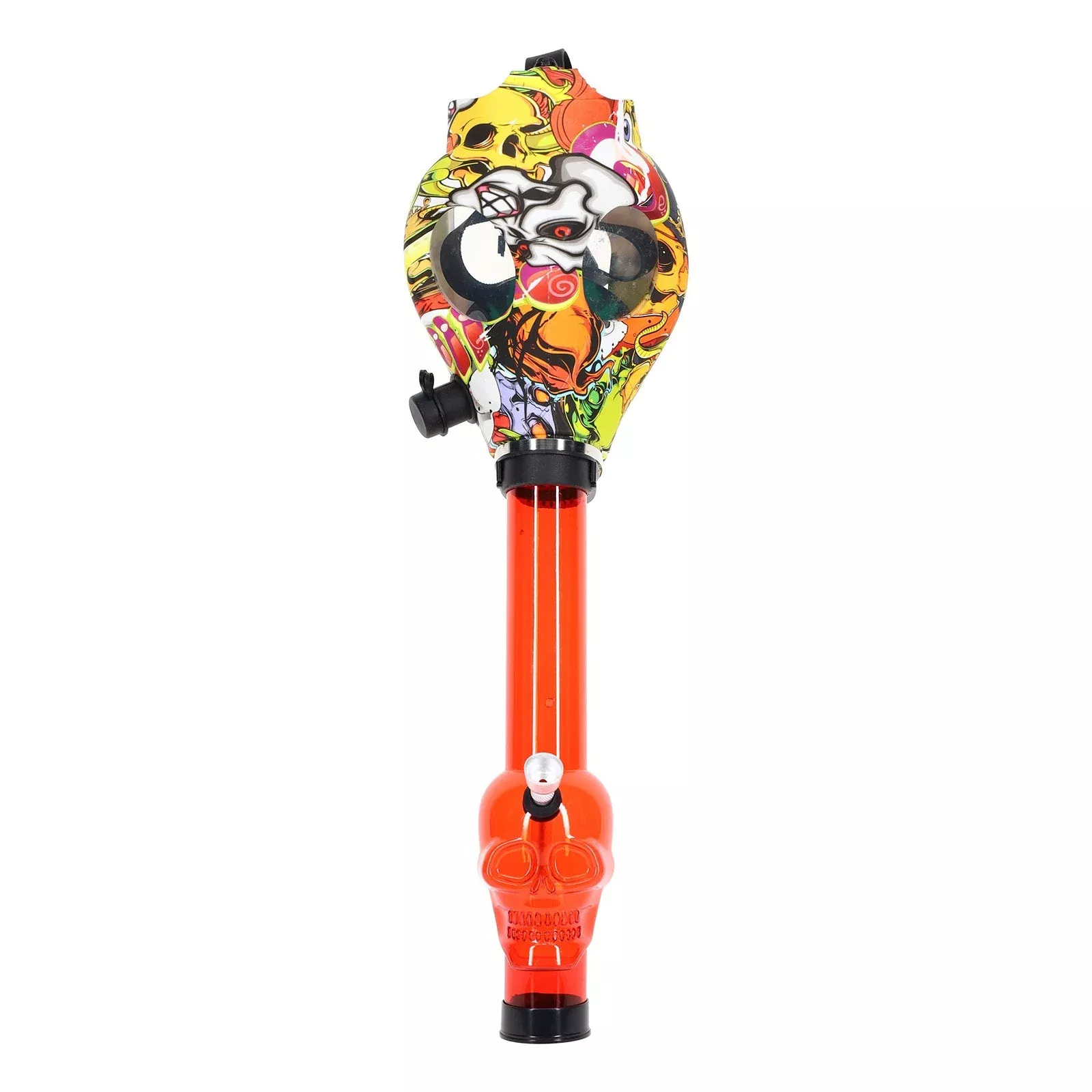 Alien Skull Gas Mask Acrylic Bong