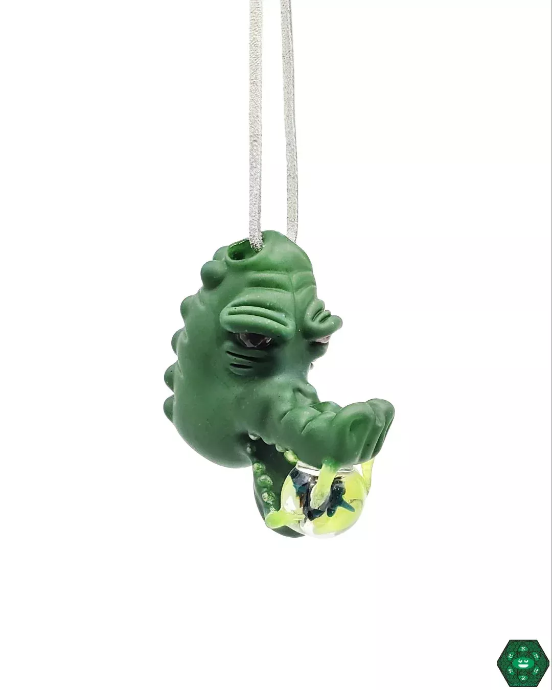 Alligator Glass Pendant | Creative Glass Art | Unique Collectible