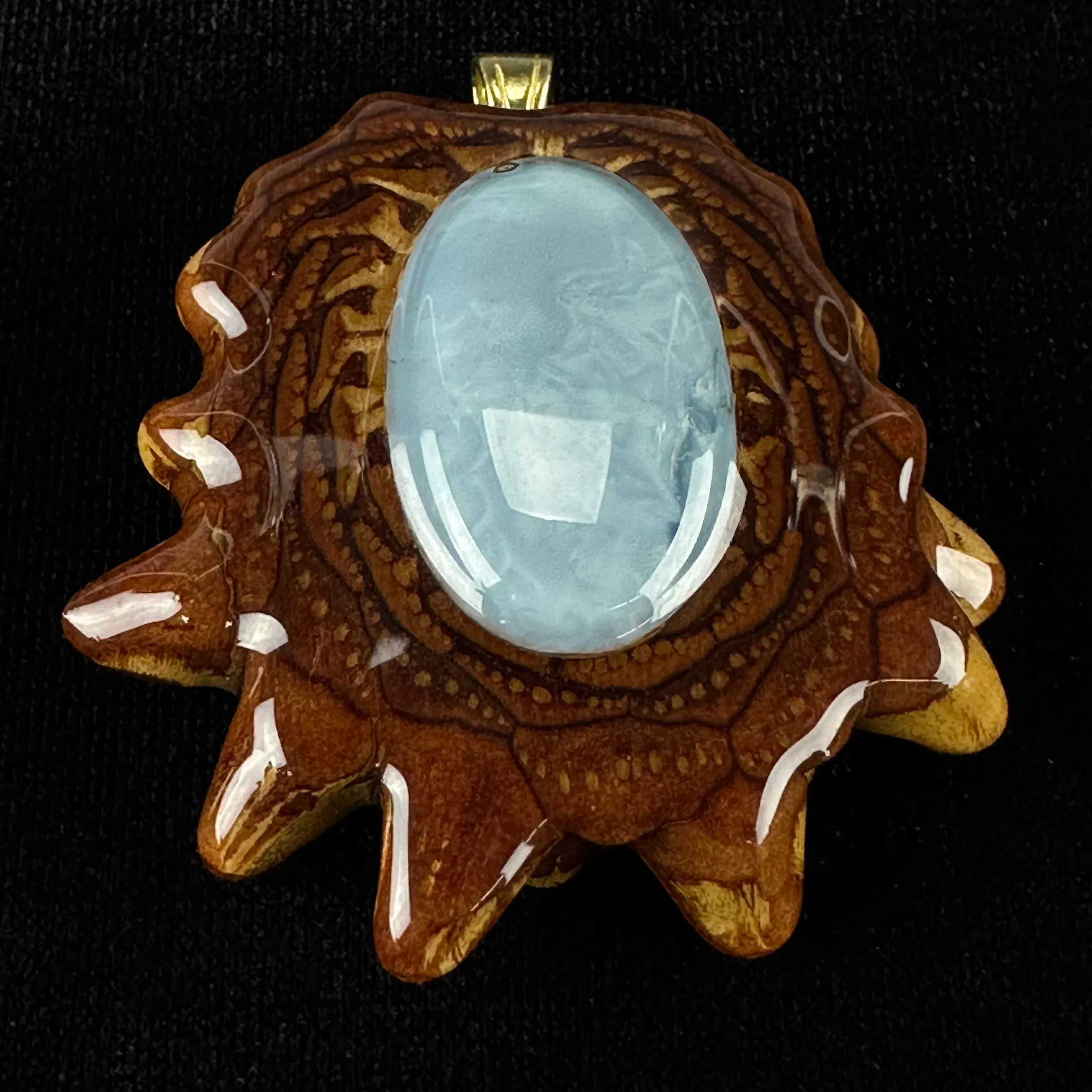 Amazonite Pendant by Third Eye Pinecones