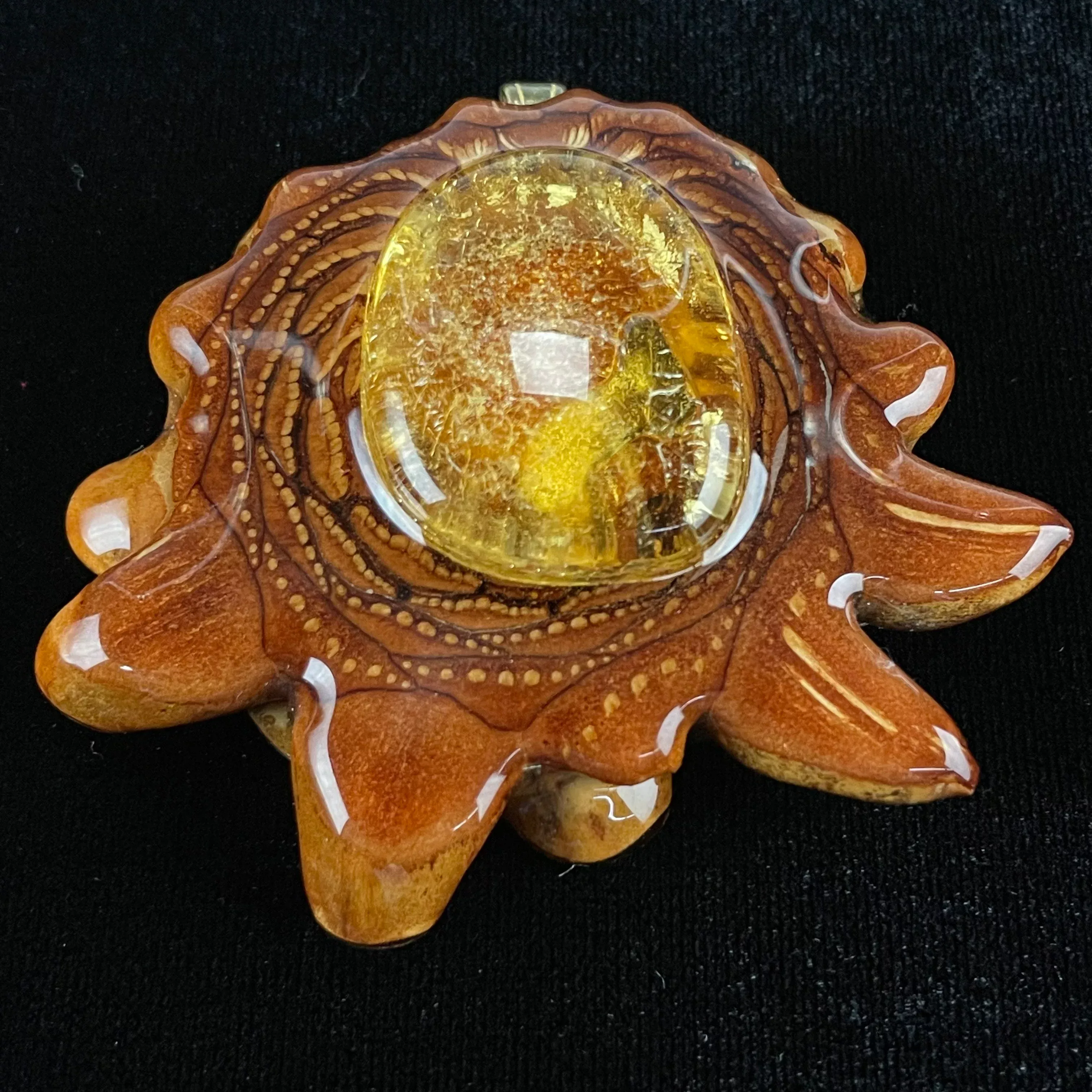 Amber Pendant by Third Eye Pinecones