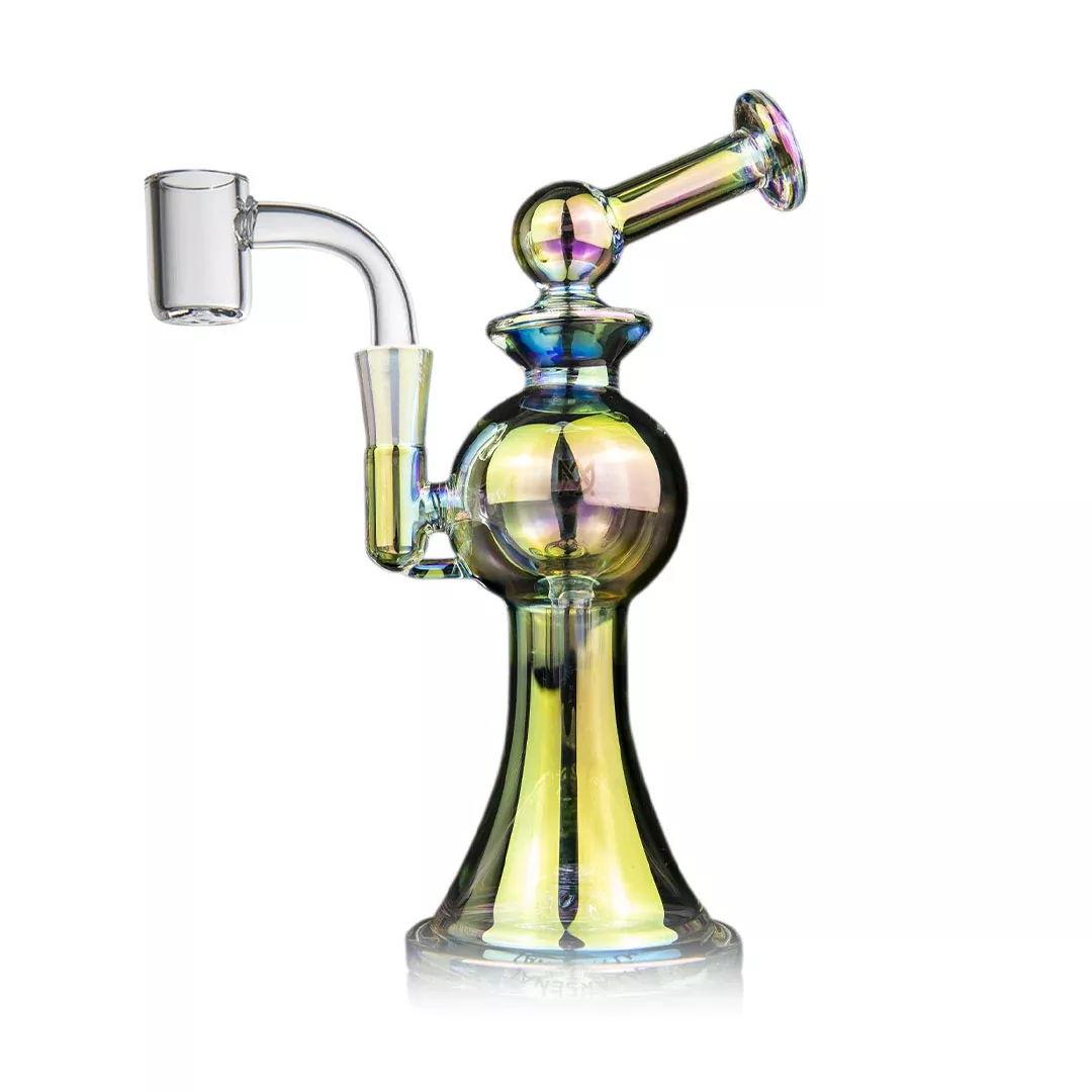 Apollo 7" Mini Dab Rig Borosilicate Glass with 10mm Joint