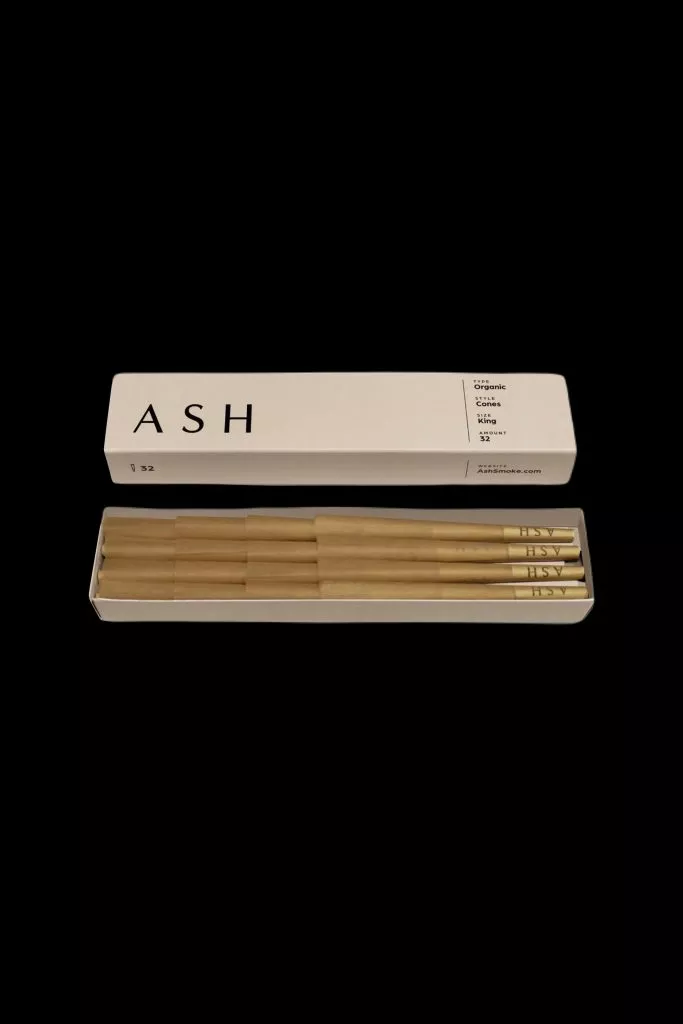 Ash Organic Pre-rolled Cones – 32 Piece/Pack