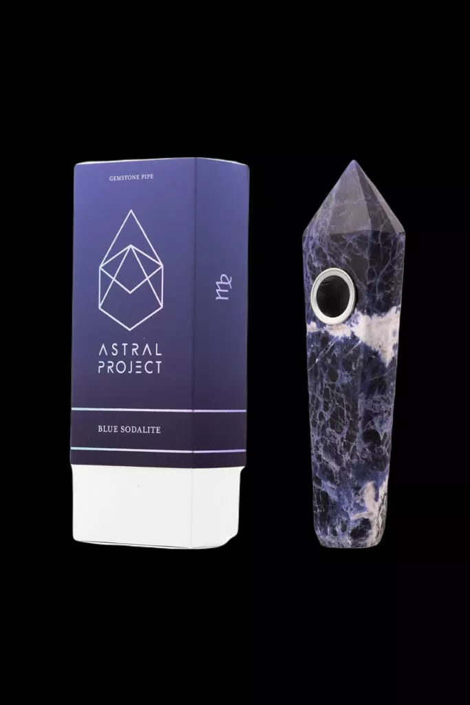 Astral Project Gemstone Hand Pipe