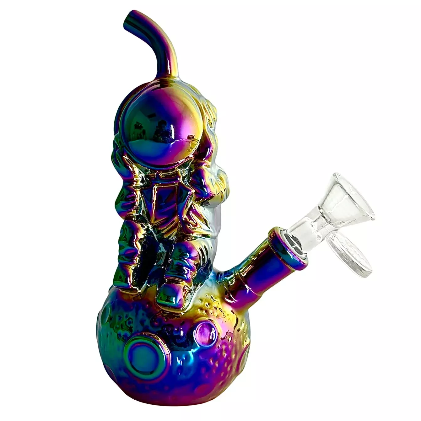 Astronaut Electroplate Water Pipe 6"