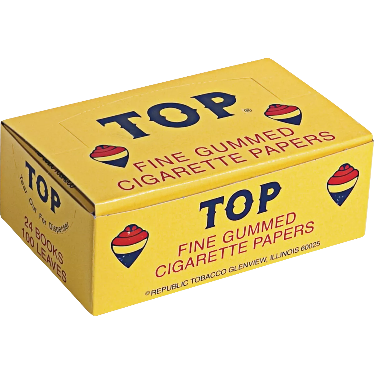 Authentic TOP Fine Gummed Rolling Papers (100-Count)