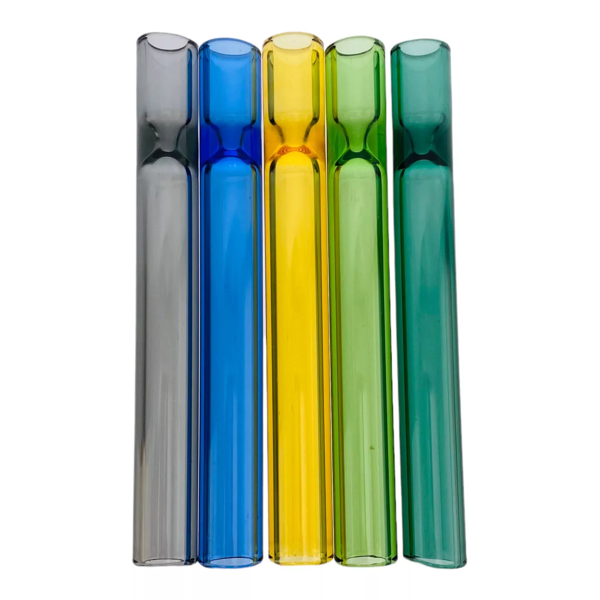 Basic Glass Chillum One Hitter 5-Pack