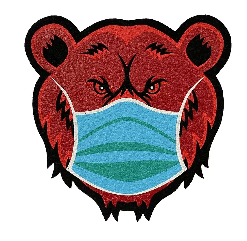 Bear Quartz COVID Mood Mat – Heat-Resistant Dab Station Mat
