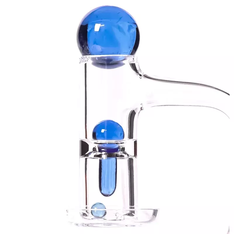 Bear Quartz - Marble Set - Hanging Pillar - Cobalt Blue