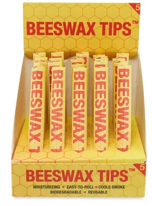Beeswax Filter Tips 5pk - 20 Count Display