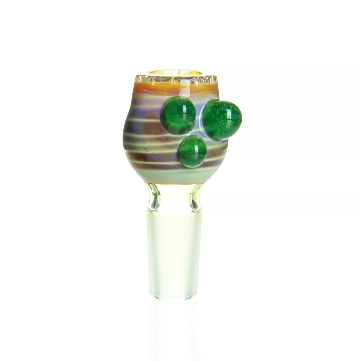 Ben Wilson - 14mm Disc Screen Slide - Caramel with Transparent Green