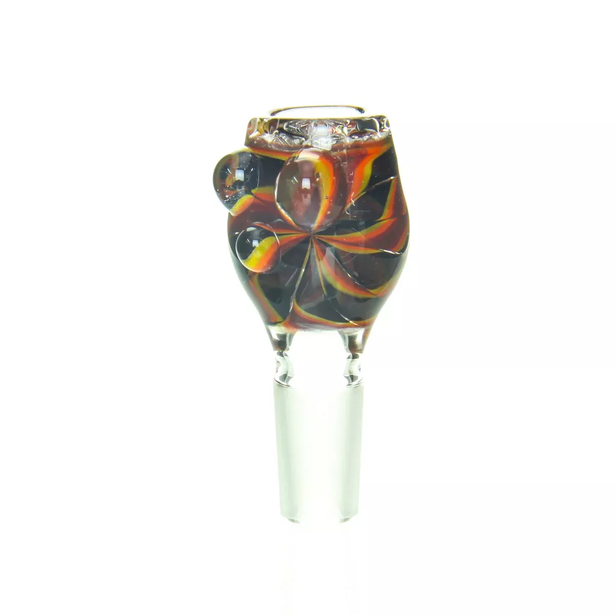 Ben Wilson - 14mm Disc Screen Slide - Fire Latticino