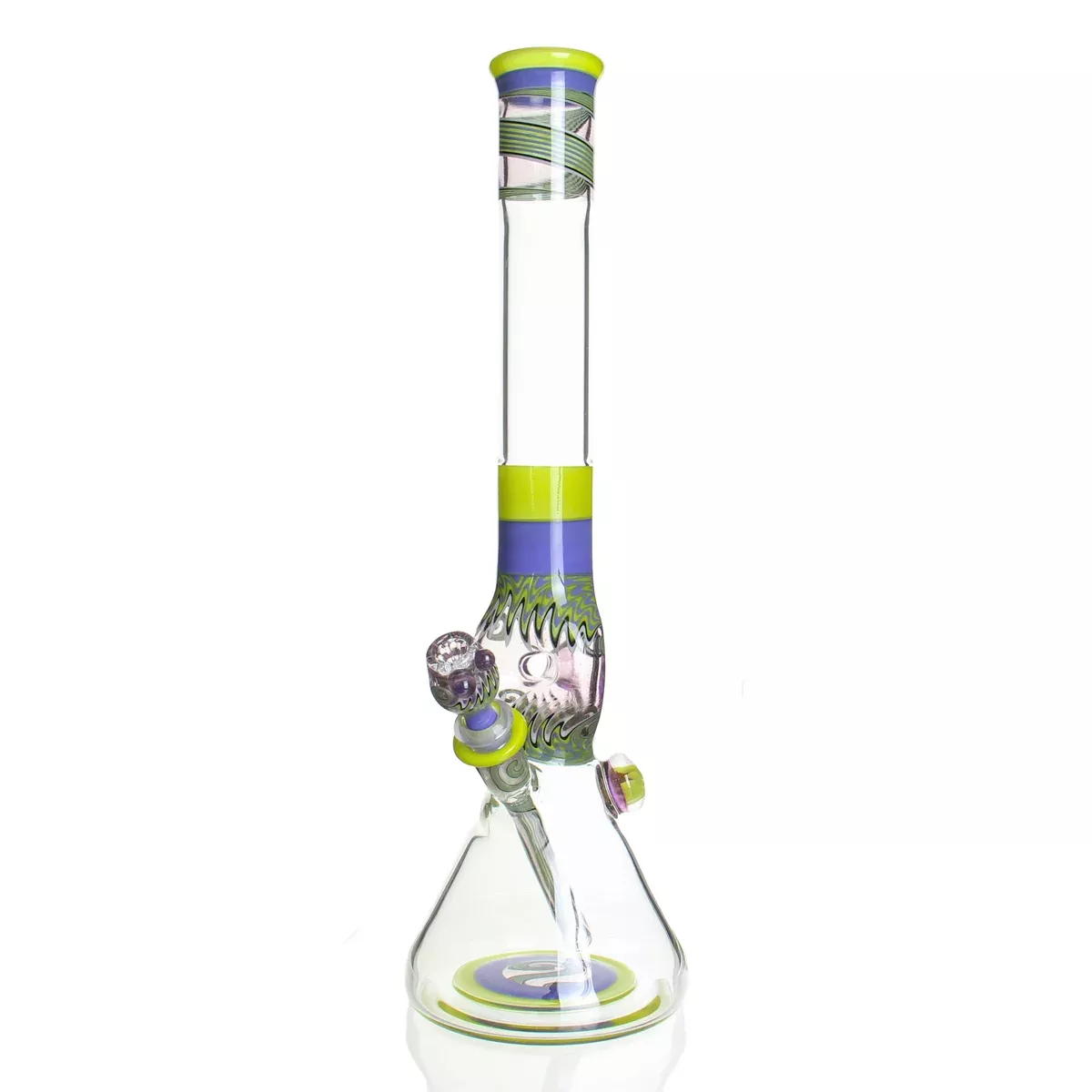 Ben Wilson - Custom Triple Donut Beaker - Yellow & Blue