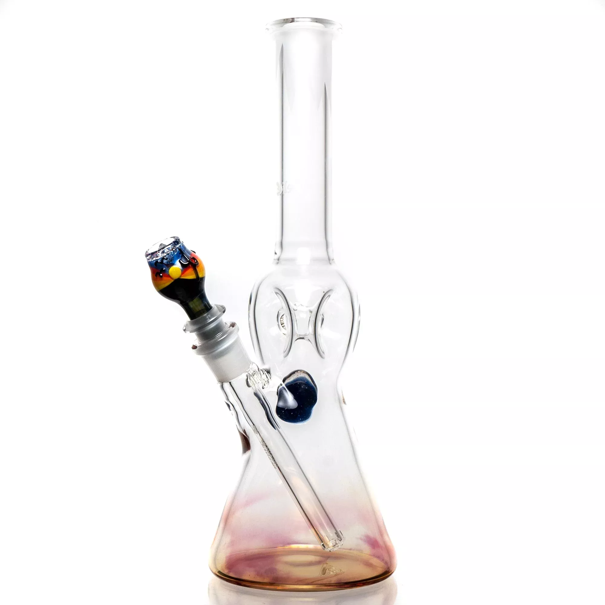 Ben Wilson - Triple Donut Tube - Beaker - Sand Blasted & Fumed