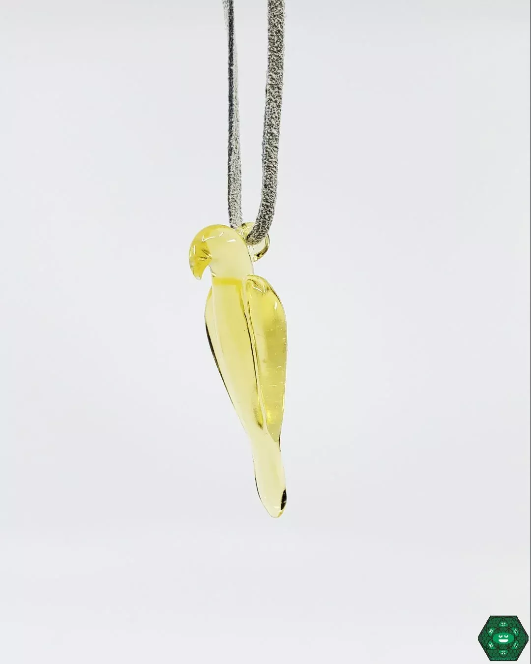 Bishop Glass Falcon Pendant - Serum | Unique Glass Art | High-Quality Design