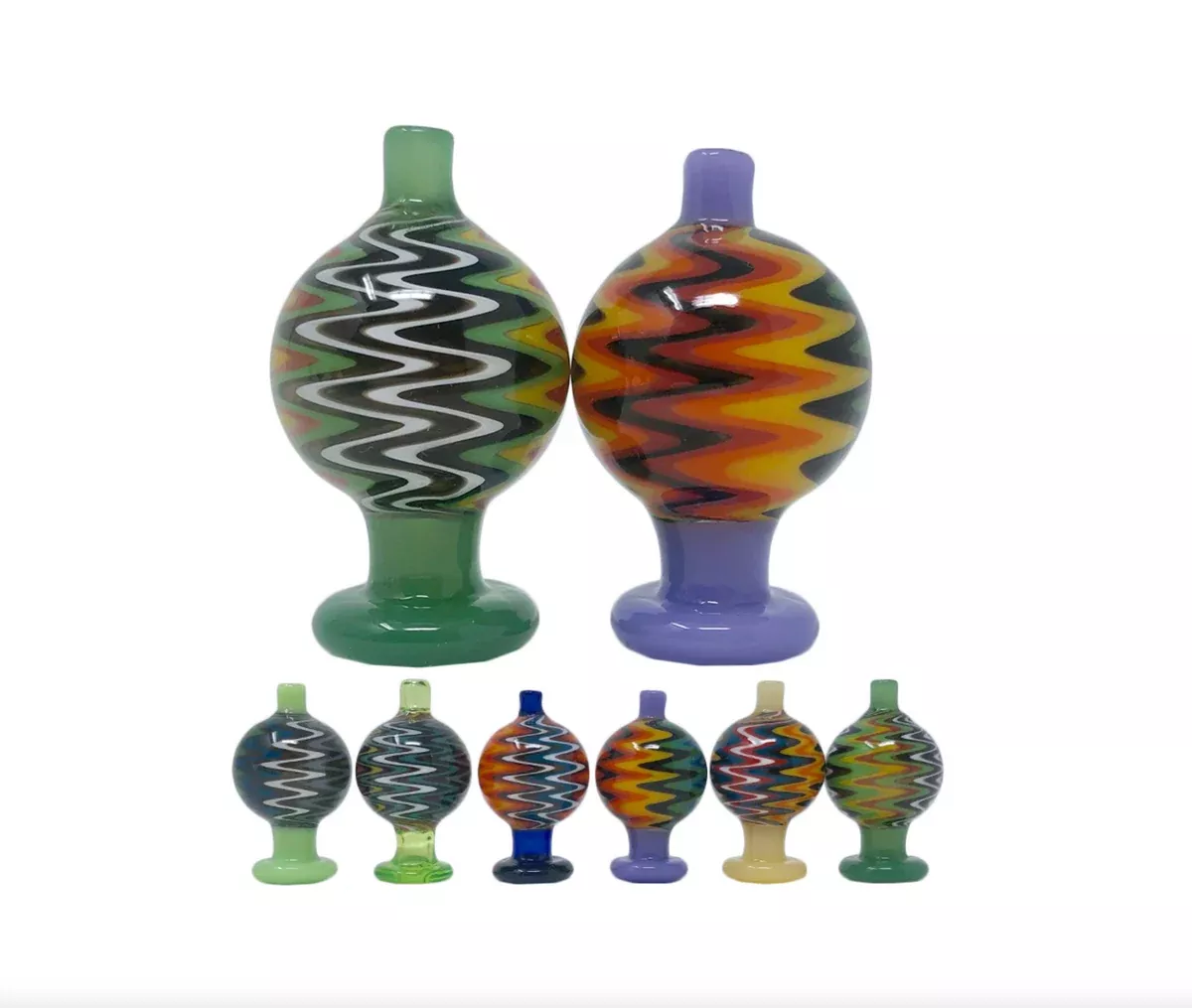 Black Sheep Glass Color Wig-Wag Reversal Bubble Cap (Assorted Colors)