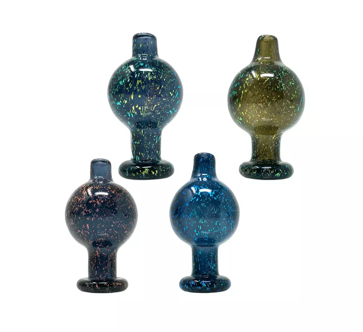Black Sheep Glass Dichro Bubble Caps (Assorted Colors)
