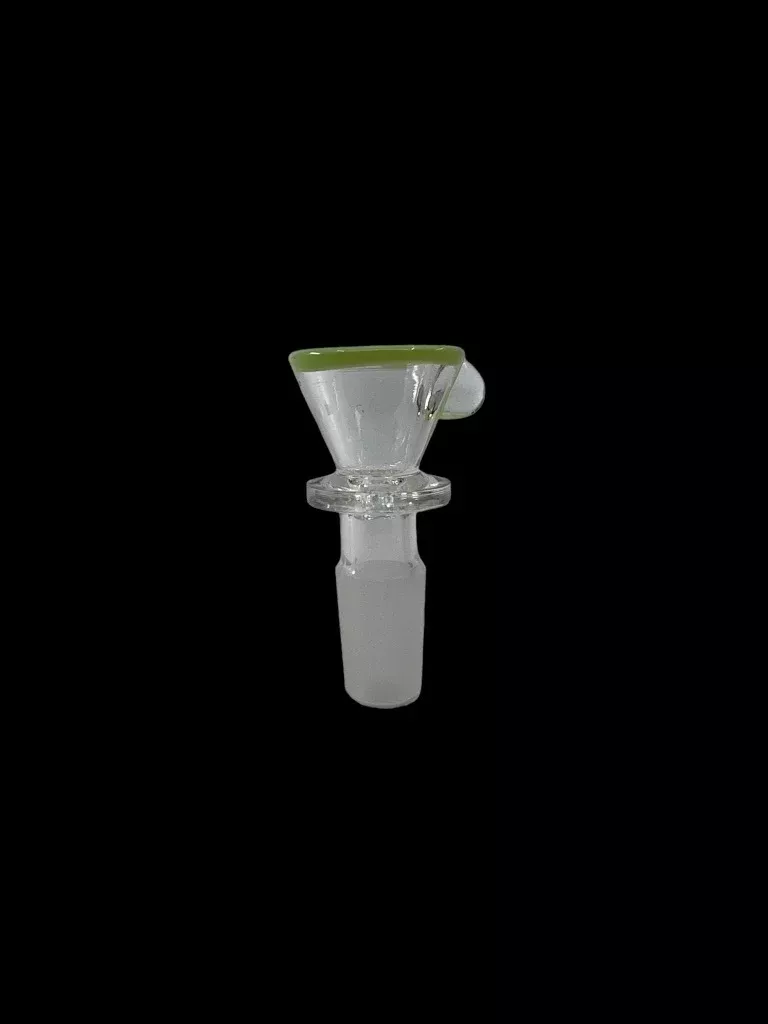 Black Sheep Glass Funnel Bowl with Colored Lip
