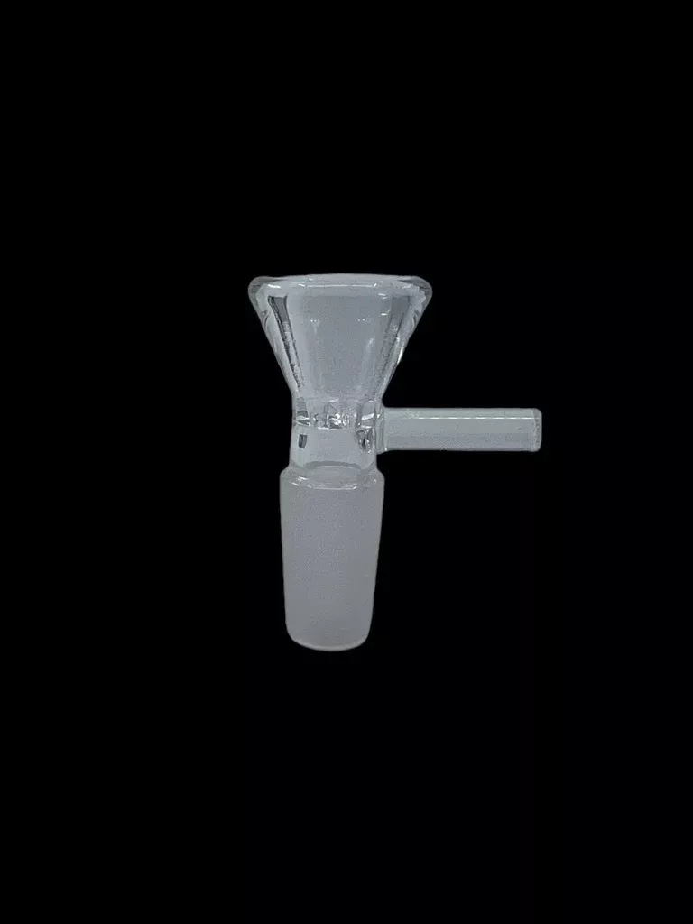Black Sheep Glass Funnel Bowl with Slit Screen – 14mm Male Joint Slide for Bongs