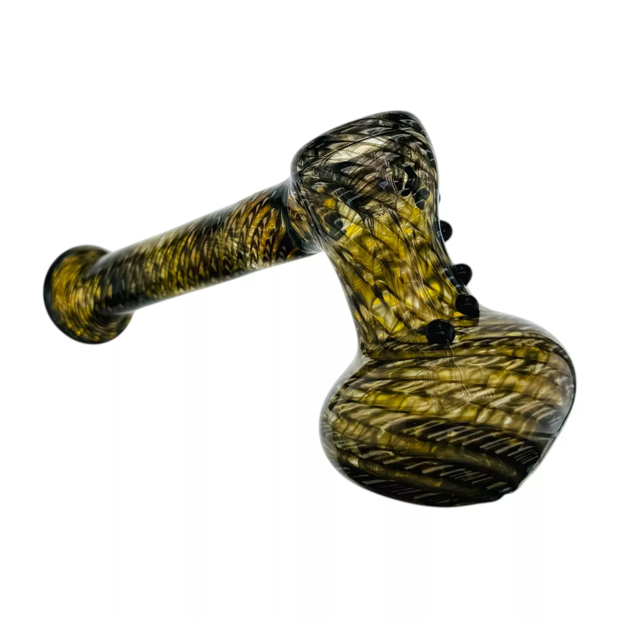 Black Wrap And Rake Hammer Bubbler Water Pipe