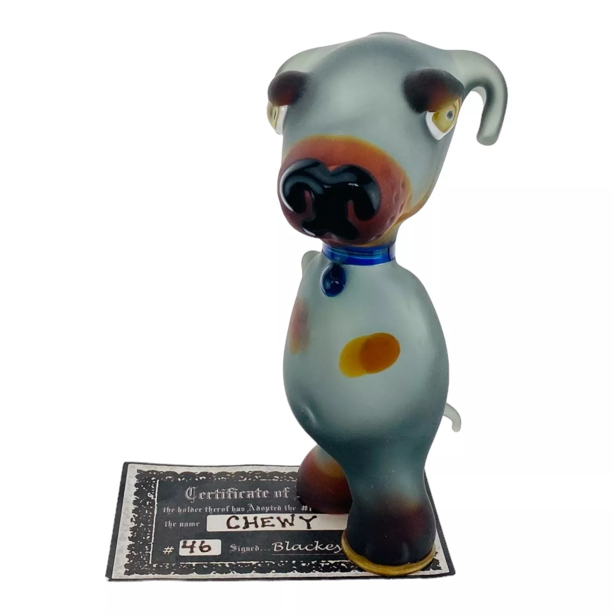 Blackeye Glass "Chewy" Glass Dog Hand Pipe
