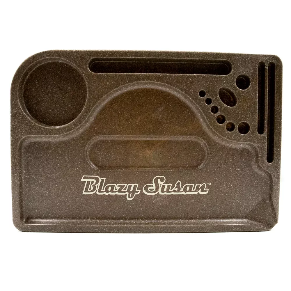 Blazy Susan Hemp Plastic Rolling Tray – Eco-Friendly & Durable