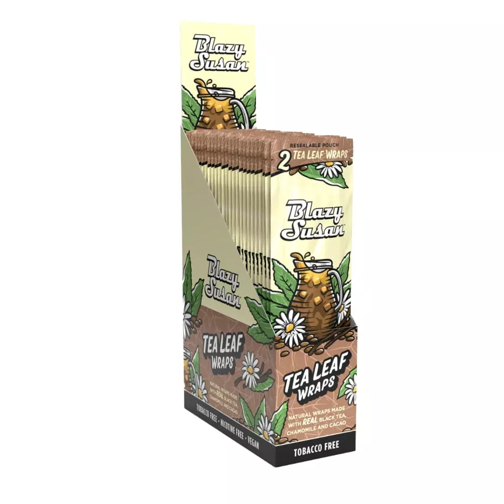 Blazy Susan King Size Tea Leaf Wraps - 10pk Display