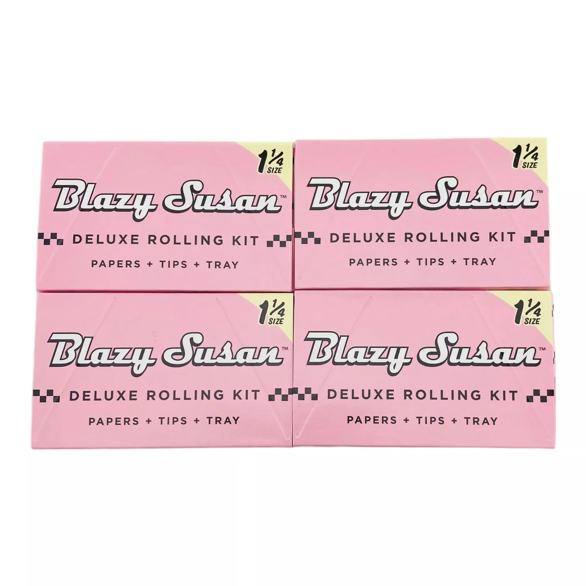 Blazy Susan Pink Deluxe Rolling Kit 1-1/4″ 4-pack