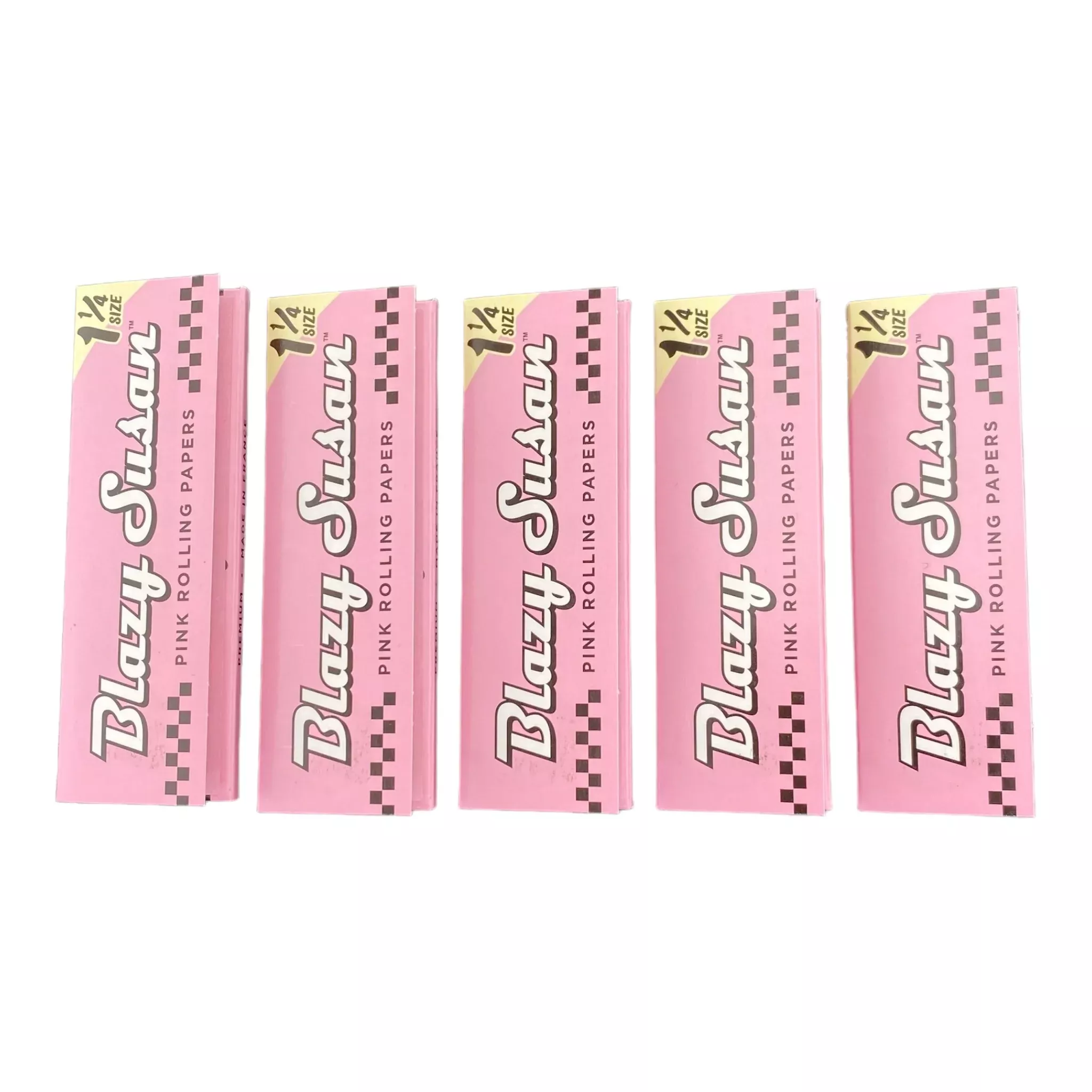 Blazy Susan Pink Rolling Papers 1-1/4″ 5-packs