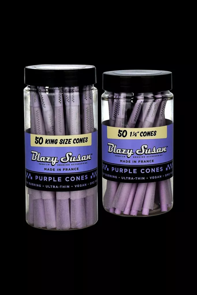 Blazy Susan Purple Pre-Rolled Cones – 50 Pack