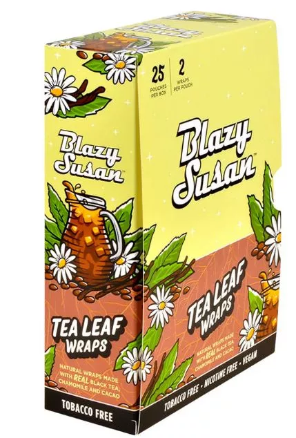Blazy Susan Real Tea Leaf Wraps - 25pk Display