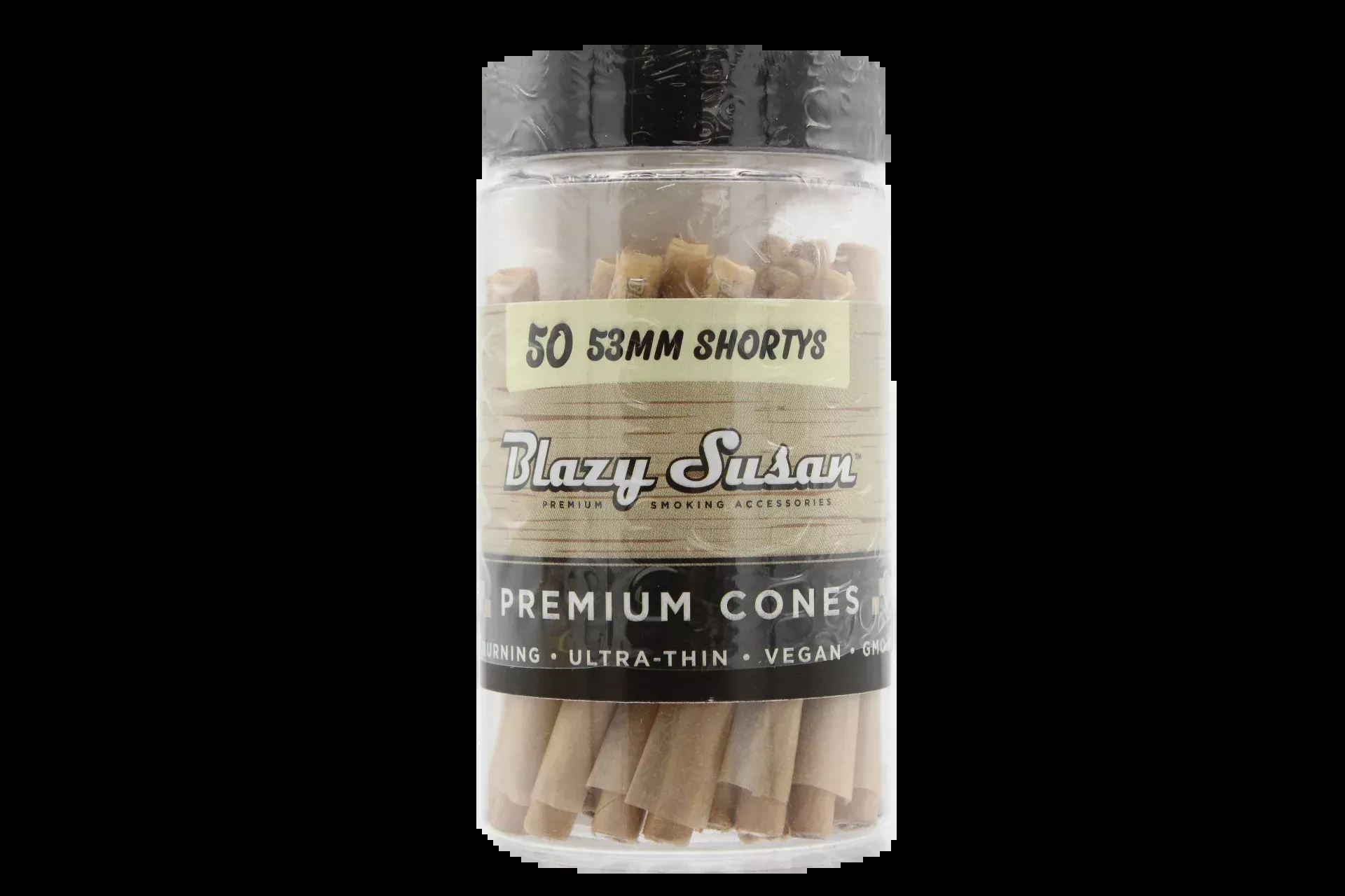 Blazy Susan Shorty Unbleached Cones – 50ct Jar