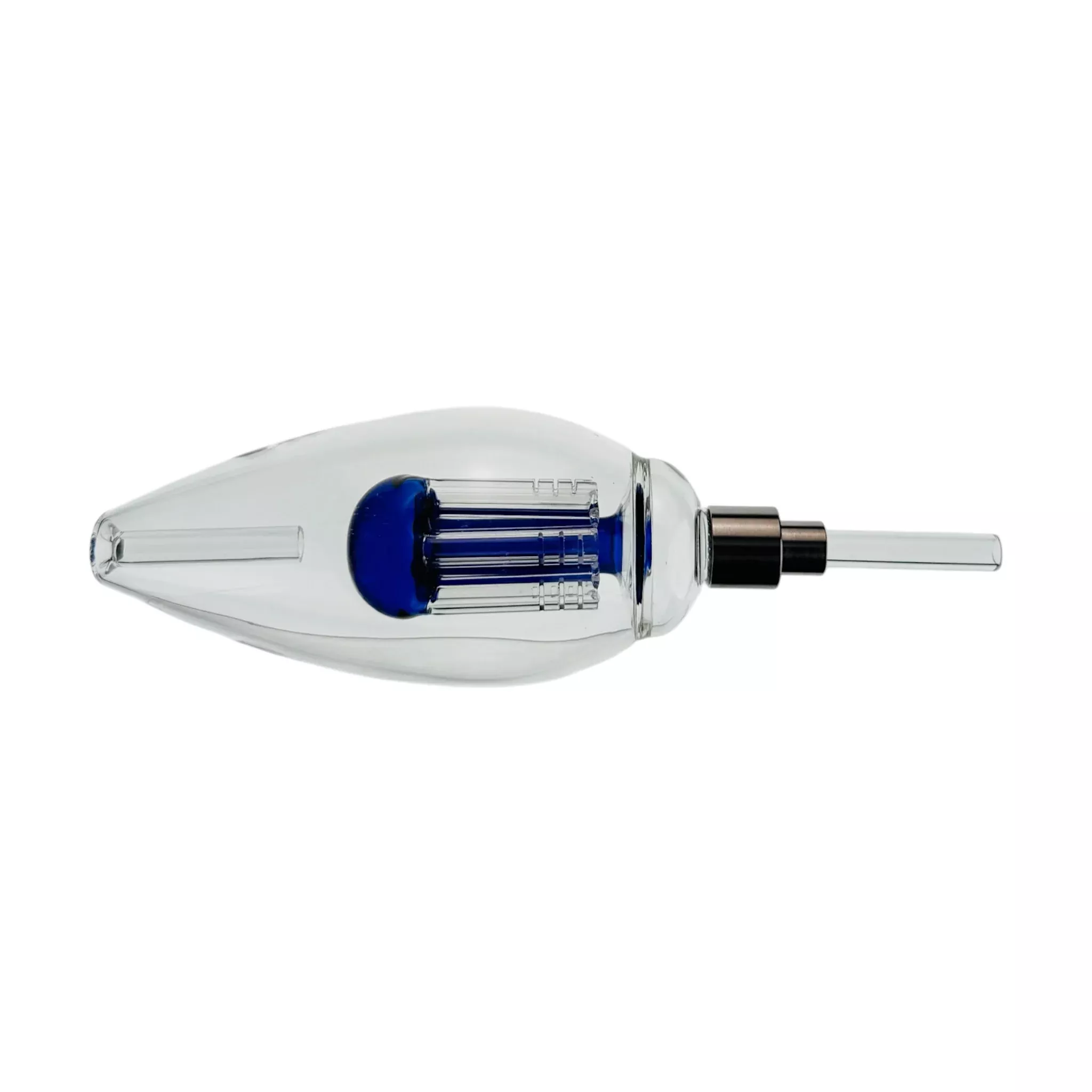 Blue Egg Nectar Collector With Tree Perc And Threaded Quartz Tip