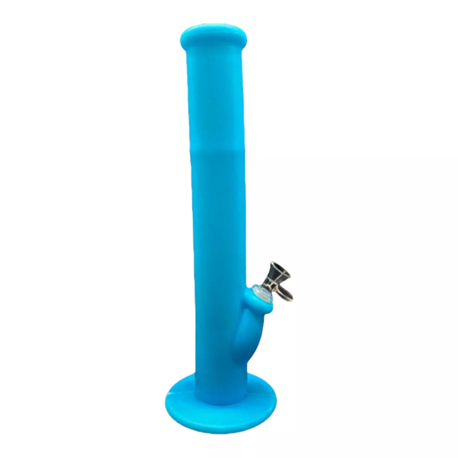 Blue Silicone Straight Tube 12 Inch