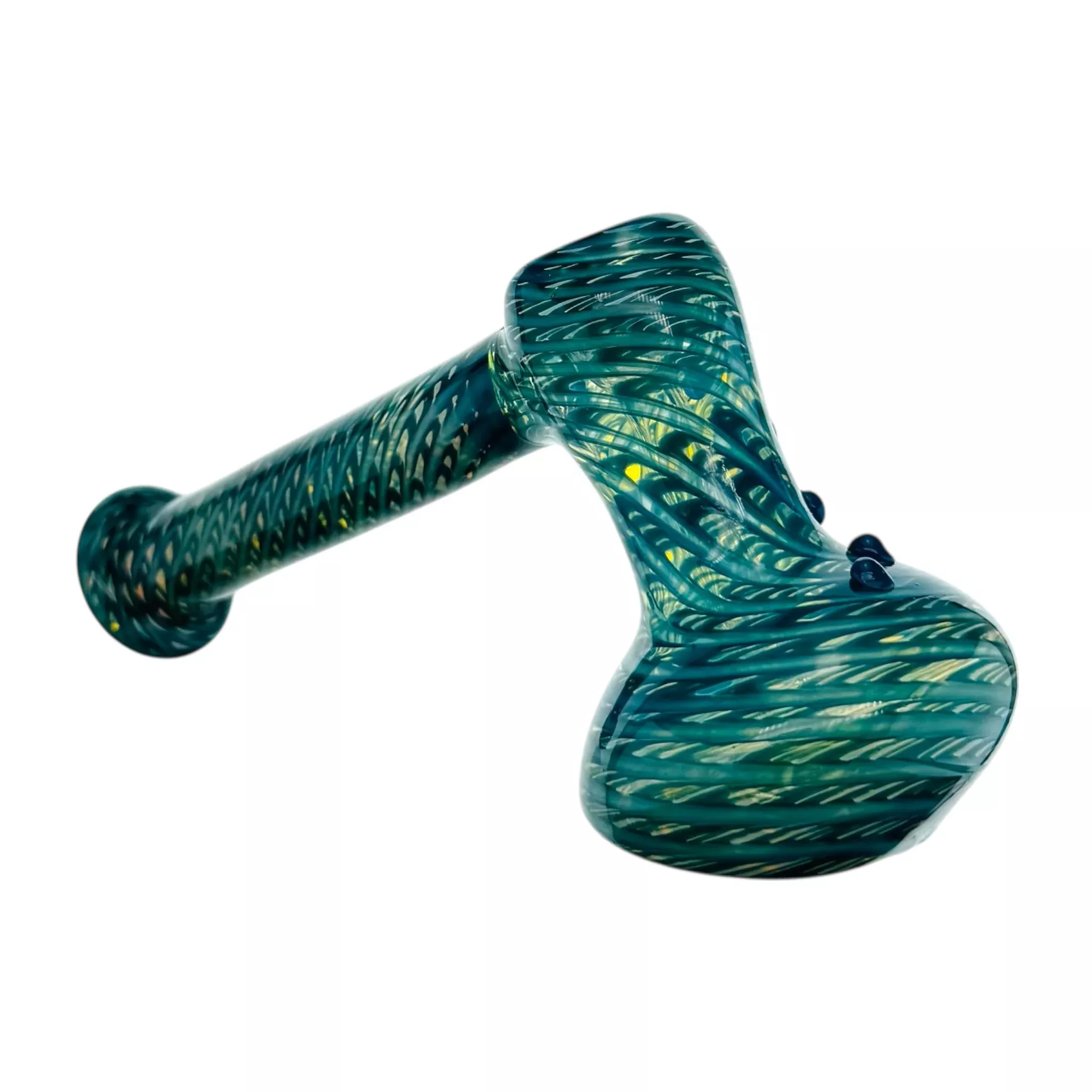 Blue Wrap And Rake Hammer Bubbler Water Pipe