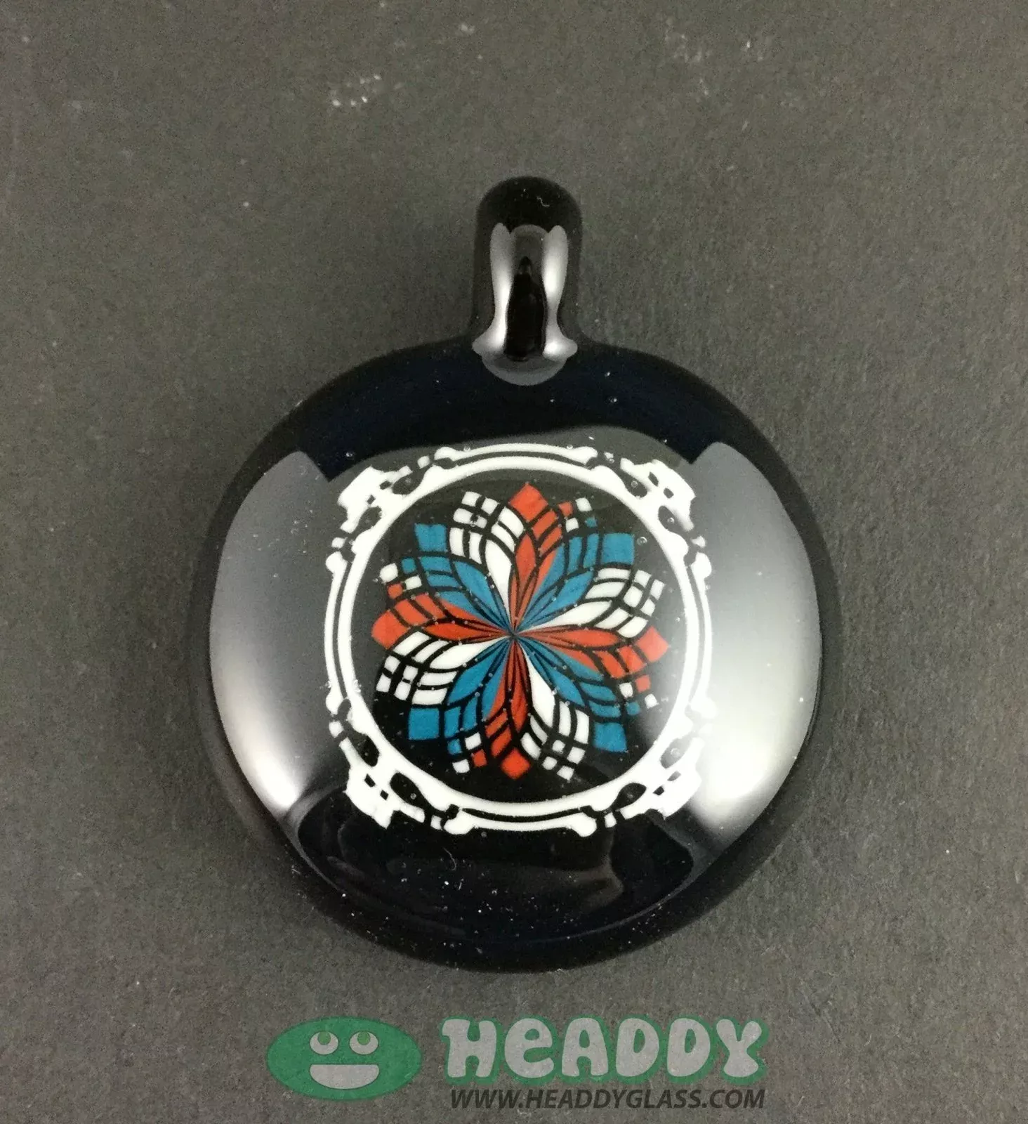 Bo Howe Micro Quad Pendant - Miniature Glass Art Pendant